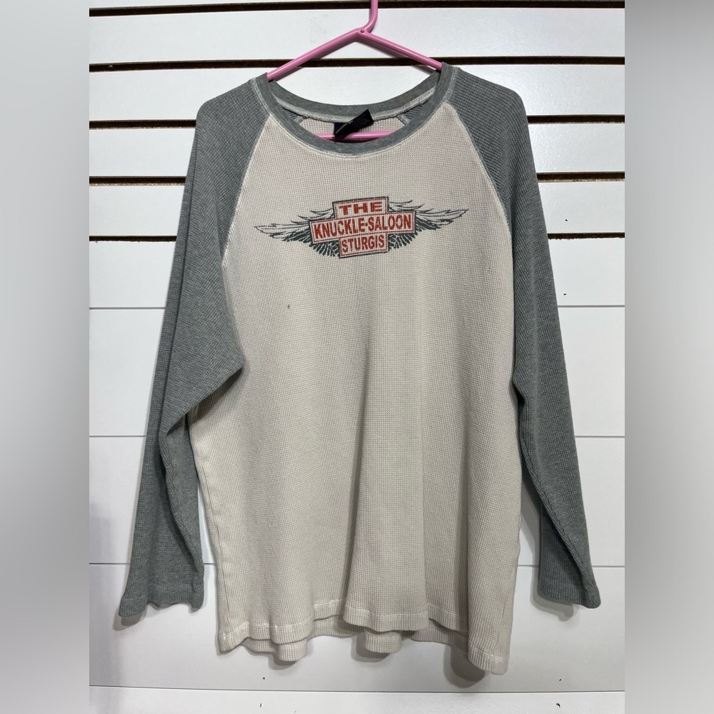 🔥Sturgis Knuckle Saloon thermal knit size XL - Picture 2 of 9